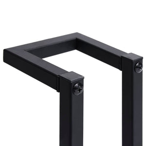 Galleria Design Towel Rack Black 12.5x12.5x60 cm Iron