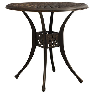 Galleria Design Garden Table Bronze 78x78x72 cm Cast Aluminium