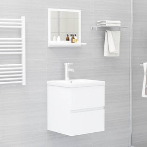 Galleria Design Bathroom Mirror White 40x10.5x37 cm Engineered Wood