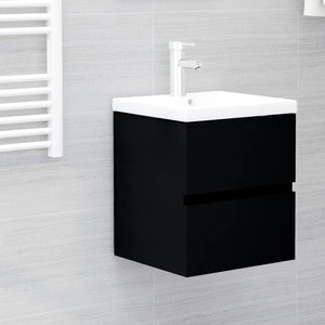 Galleria Design Sink Cabinet Black 41x38.5x45 cm Engineered Wood