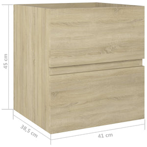 Galleria Design Sink Cabinet Sonoma Oak 41x38.5x45 cm Engineered Wood