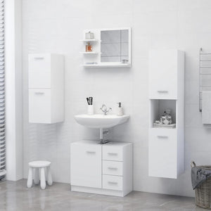 Galleria Design Bathroom Mirror White 60x10.5x45 cm Engineered Wood