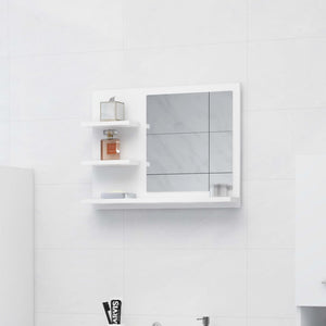 Galleria Design Bathroom Mirror White 60x10.5x45 cm Engineered Wood