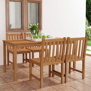 Galleria Design 5 Piece Garden Dining Set Solid Teak Wood