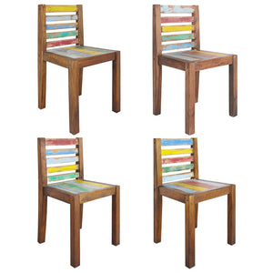 Galleria Design Dining Chairs 4 pcs Solid Reclaimed Wood