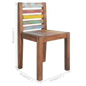 Galleria Design Dining Chairs 4 pcs Solid Reclaimed Wood