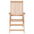 Galleria Design Reclining Garden Chairs 4 pcs Solid Teak Wood