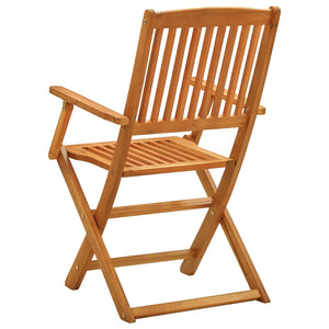 Galleria Design Folding Garden Chairs 2 pcs Solid Eucalyptus Wood