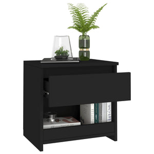 Galleria Design Bedside Cabinets 2 pcs Black 40x30x39 cm Engineered Wood