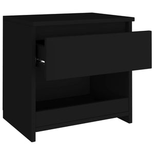 Galleria Design Bedside Cabinets 2 pcs Black 40x30x39 cm Engineered Wood