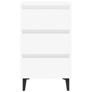 Galleria Design Bed Cabinet with Metal Legs 2 pcs White 40x35x69 cm