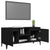 Galleria Design TV Cabinet with Metal Legs Black 103.5x35x50 cm