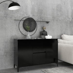 Galleria Design Sideboard Black 104x35x70 cm Engineered Wood