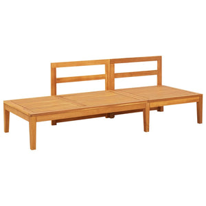 Galleria Design Garden Bench with Table Dark Grey Cushions Solid Acacia Wood