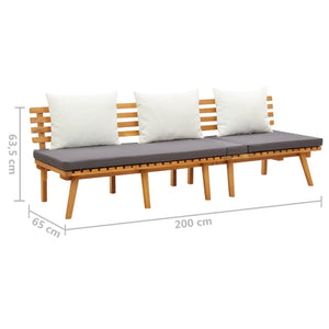 Galleria Design Garden Day Bed 200x65 cm Solid Wood Acacia