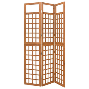 Galleria Design 3-Panel Room Divider/Trellis Solid Fir Wood 121x180.5 cm