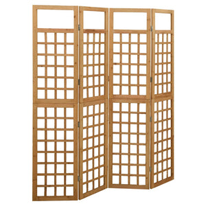 Galleria Design 4-Panel Room Divider/Trellis Solid Fir Wood 161x180 cm