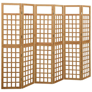 Galleria Design 6-Panel Room Divider/Trellis Solid Fir Wood 242.5x180 cm