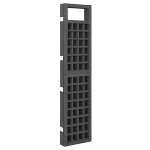 Galleria Design 5-Panel Room Divider/Trellis Solid Fir Wood Black 201.5x180 cm