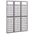 Galleria Design 3-Panel Room Divider/Trellis Solid Fir Wood Grey 121x180 cm