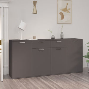 Galleria Design Sideboard Grey 160x36x75 cm Engineered Wood