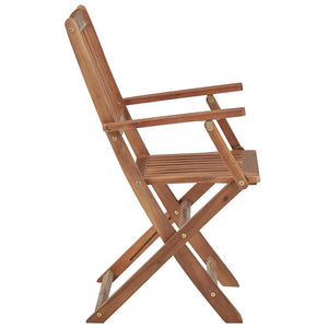 Galleria Design Folding Outdoor Chairs 8 pcs Solid Acacia Wood