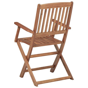 Galleria Design Folding Outdoor Chairs 8 pcs Solid Acacia Wood