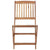 Galleria Design Folding Outdoor Chairs 6 pcs Solid Acacia Wood