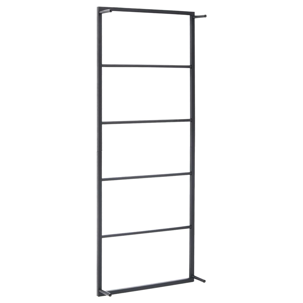 Galleria Design Towel Rack Black 45x10x115 cm Steel