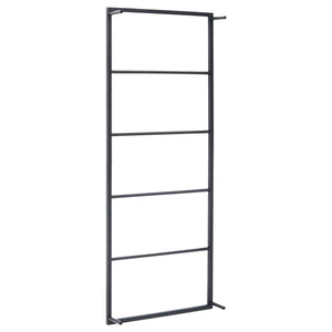 Galleria Design Towel Rack Black 45x10x115 cm Steel