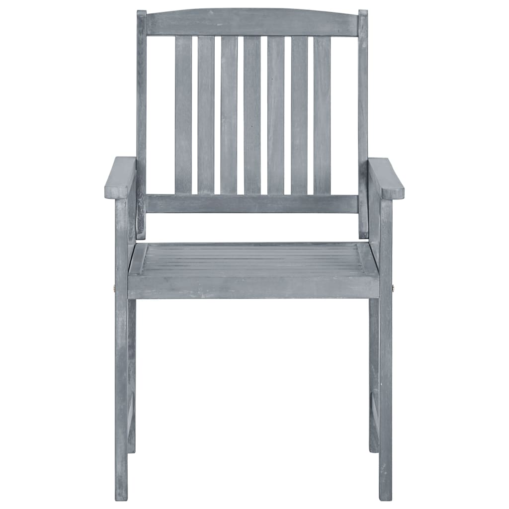 Galleria Design Garden Chairs 8 pcs Solid Acacia Wood Grey