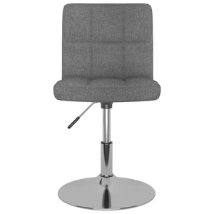 Galleria Design Swivel Dining Chairs 2 pcs Light Grey Fabric