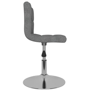 Galleria Design Swivel Dining Chairs 2 pcs Light Grey Fabric