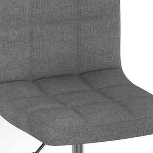 Galleria Design Swivel Dining Chairs 2 pcs Light Grey Fabric