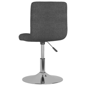 Galleria Design Swivel Dining Chairs 2 pcs Dark Grey Fabric