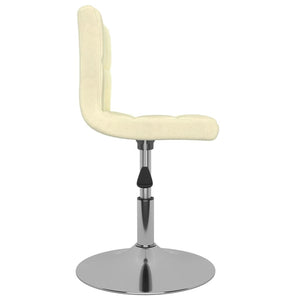 Galleria Design Swivel Dining Chairs 2 pcs Cream Fabric