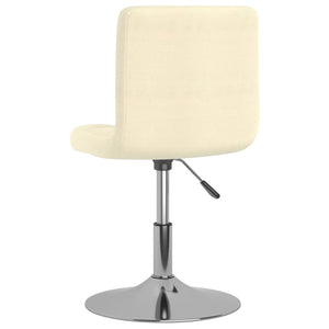 Galleria Design Swivel Dining Chairs 2 pcs Cream Fabric