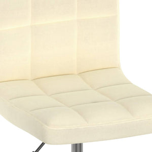 Galleria Design Swivel Dining Chairs 2 pcs Cream Fabric