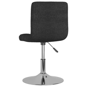 Galleria Design Swivel Dining Chairs 2 pcs Black Fabric