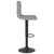 Galleria Design Bar Stool Light Grey Fabric