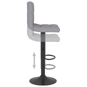 Galleria Design Bar Stool Light Grey Fabric