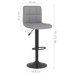 Galleria Design Bar Stool Light Grey Fabric