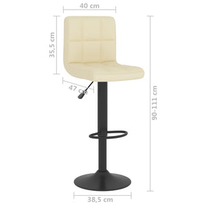 Galleria Design Bar Stool Cream Fabric