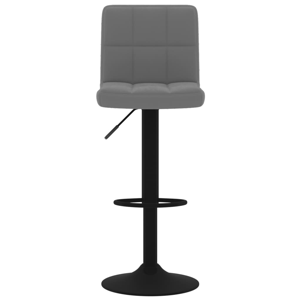 Galleria Design Bar Stools 2 pcs Dark Grey Velvet