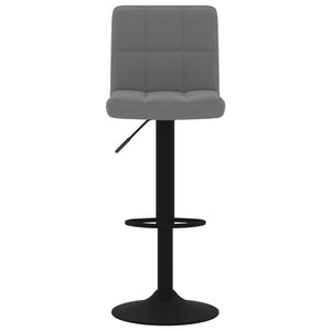 Galleria Design Bar Stools 2 pcs Dark Grey Velvet