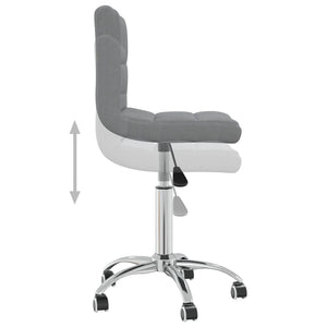 Galleria Design Swivel Office Chair Light Grey Fabric