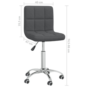 Galleria Design Swivel Office Chair Dark Grey Fabric