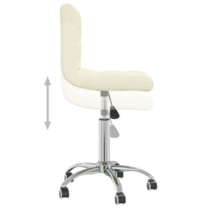 Galleria Design Swivel Office Chair Cream Fabric