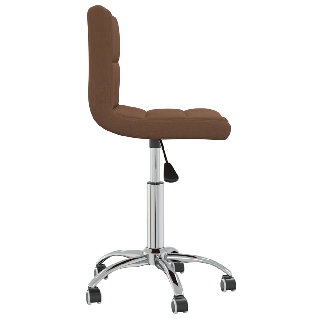 Galleria Design Swivel Office Chair Brown Fabric