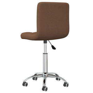 Galleria Design Swivel Office Chair Brown Fabric